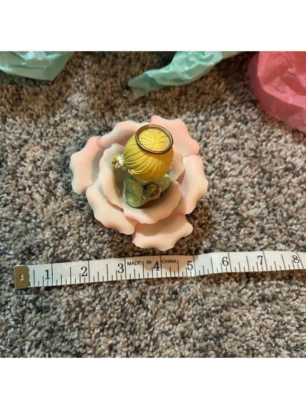 Precious Moments Angel in Pink Rose - Picture 5 of 7